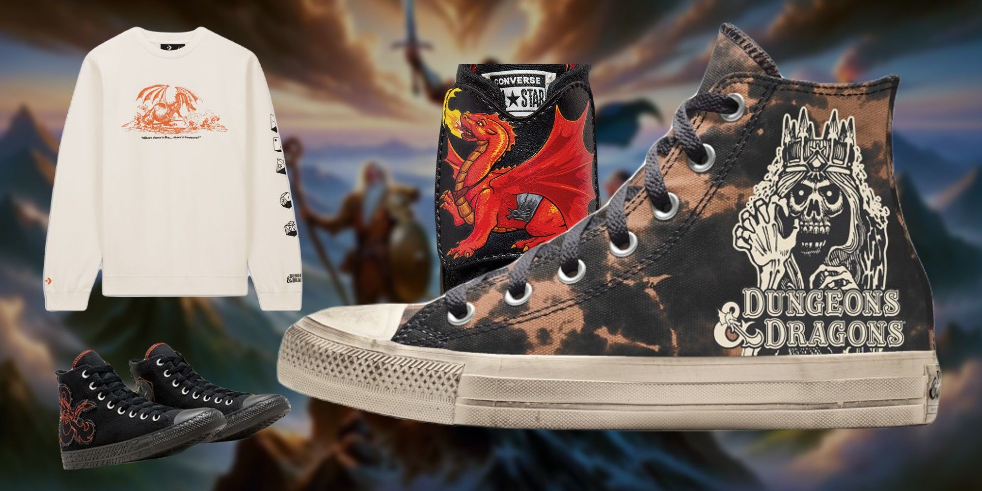 Converse 50th Anniversary Dungeons & Dragons Chuck Taylor High-Tops Men’s 6.5 Converse debuts new D&D collection available starting April 11 main image 3