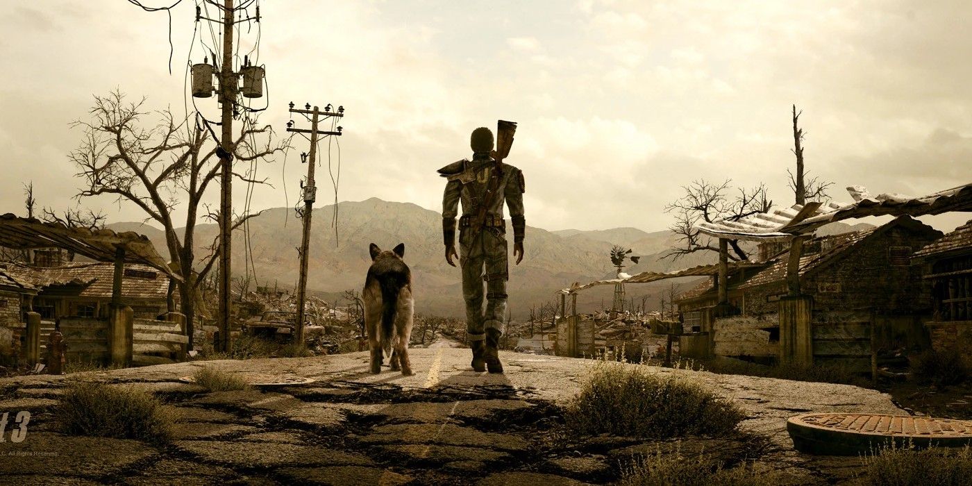 Fallout Art Imagines Lucy Suiting Up In Brotherhood Of Steel Power Armor With A Furry Companion