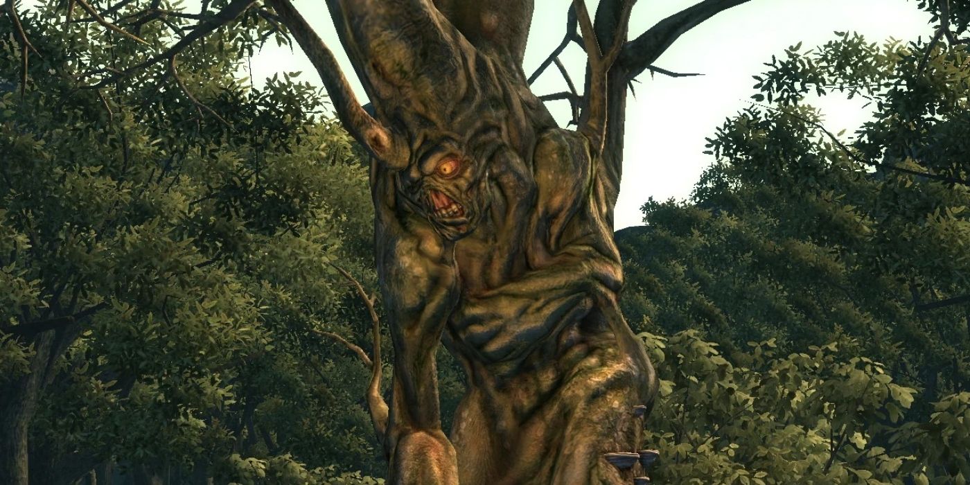 Harold standing in the forest in Fallout
