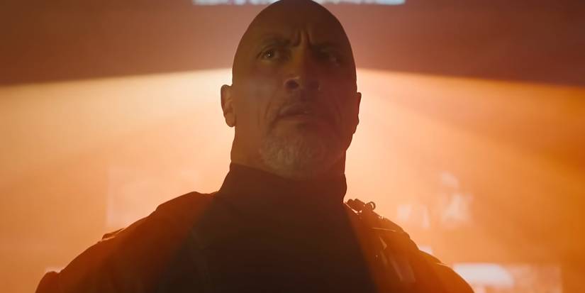 Dwayne Johnson as Hobbs in the Fast X post credit scene. 