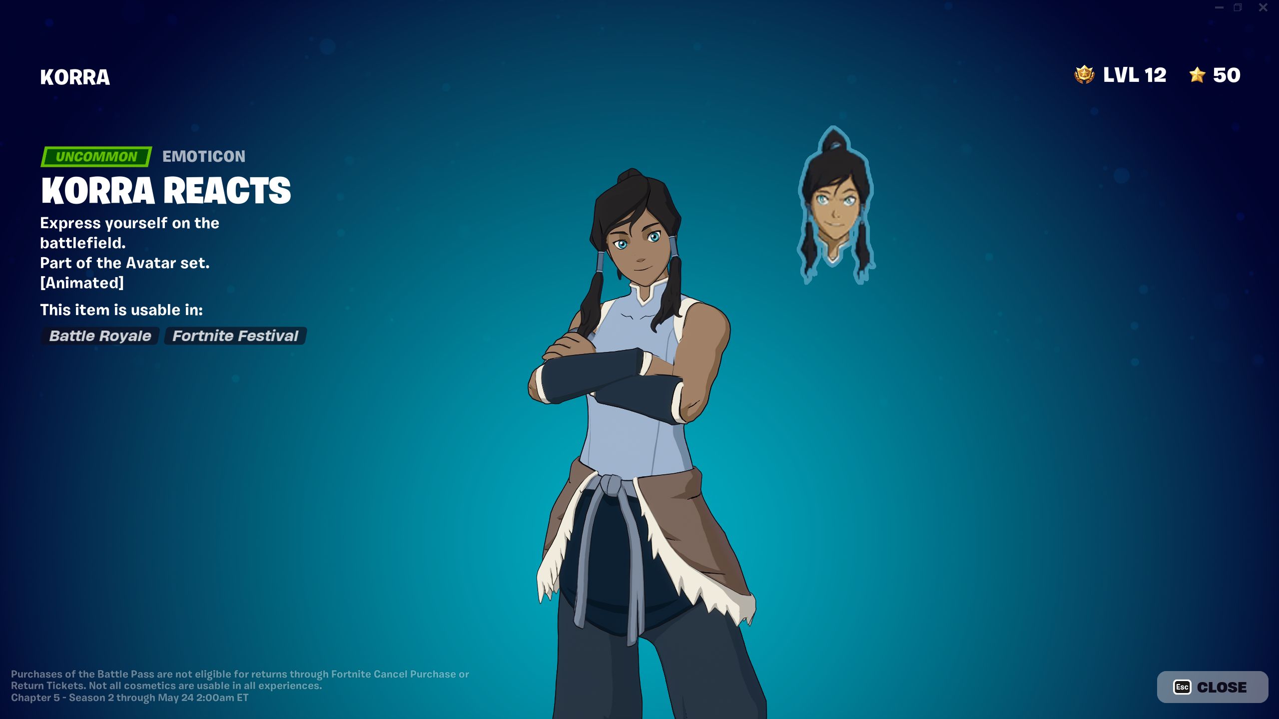 Fortnite: How To Unlock Avatar Korra, image size:1500x844
