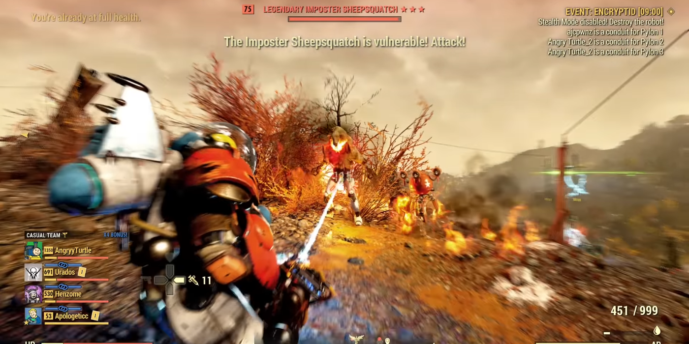 10 Best Weapons In Fallout 76