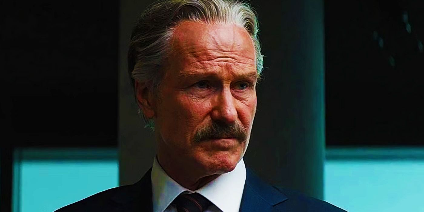 General Ross looking stern in Captain America Civil War