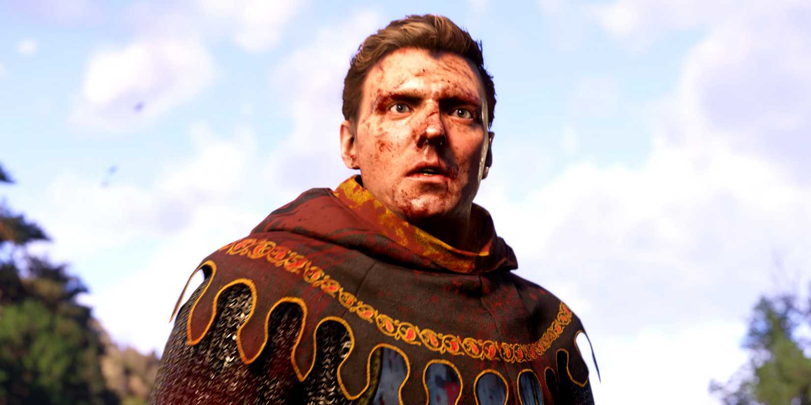 Henry, ein blutüberströmter Knappe, freut sich auf Kingdom Come Deliverance 2.