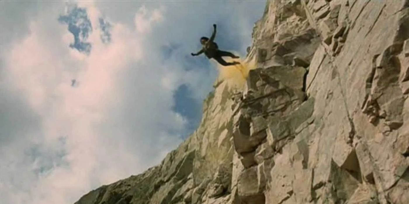 Base jumping de Jackie Chan em Armadura de Deus