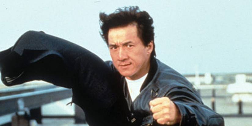 Jackie Chan looking intensely at the camera in Who Am I