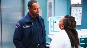 Jason George as Ben Warren and Chandra Wilson as Miranda Bailey in Grey's Anatomy season 20 episode 5