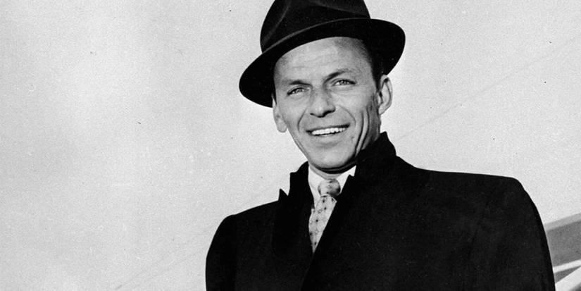 Frank Sinatra smiling at the camera in a picture 