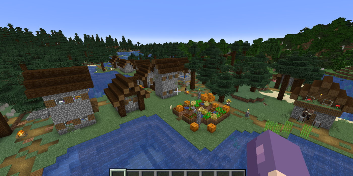 Mansion And Iron Loot Blacksmith At Spawn Minecraft Seed Hq