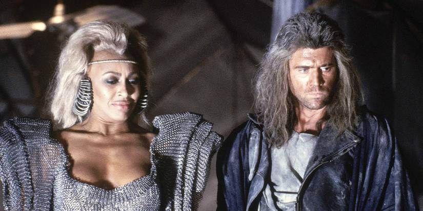 Tina Turner and Mel Gibson in Mad Max Beyond Thunderdome