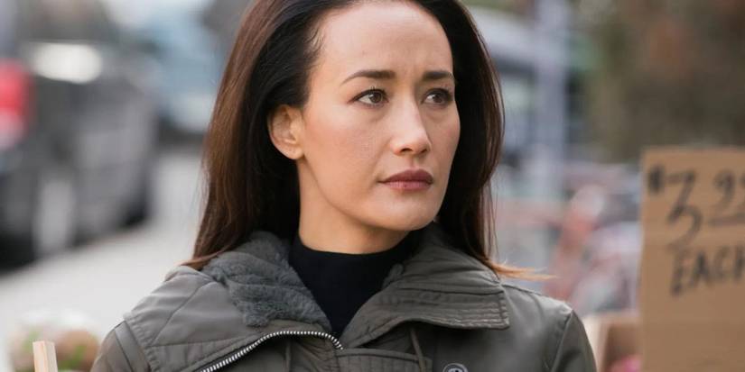 Hannah (Maggie Q) looks worried in Designated Survivor