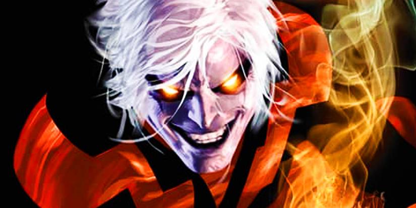 Magus with fire in Marvel Comics