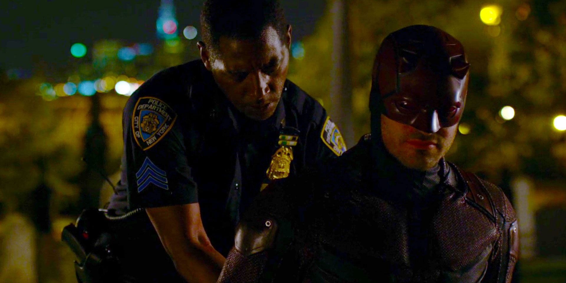 Brett Mahoney arresting Daredevil