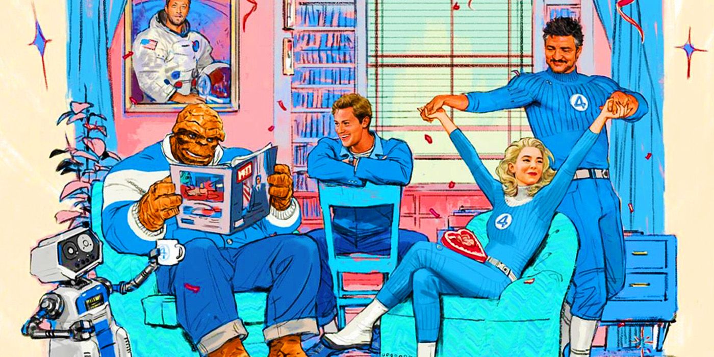 MCU's Fantastic Four celebrating Valentine's Day at home