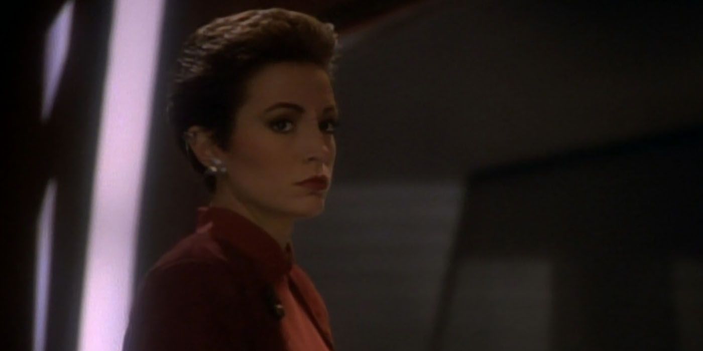 Nana Visitor as Major Kira in DS9 Duet contempt
