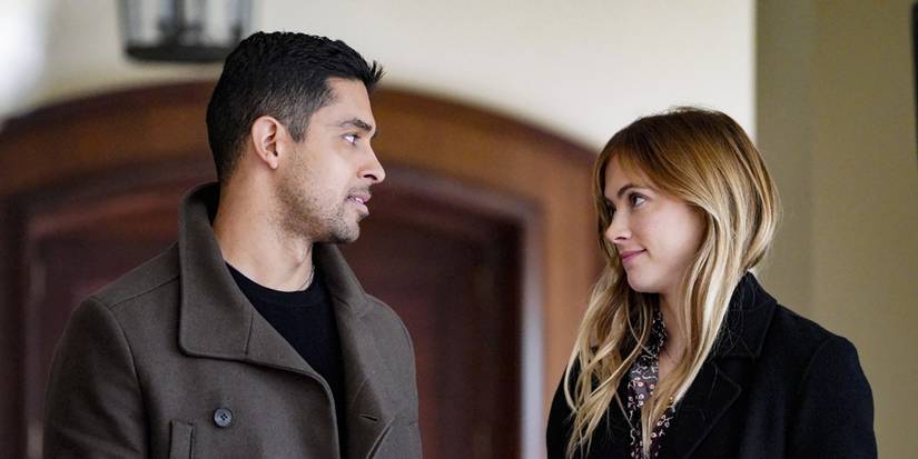 Emile Wickersham as Eleanor Bishop and Wilmer Valderrama as Nick Torres In NCIS
