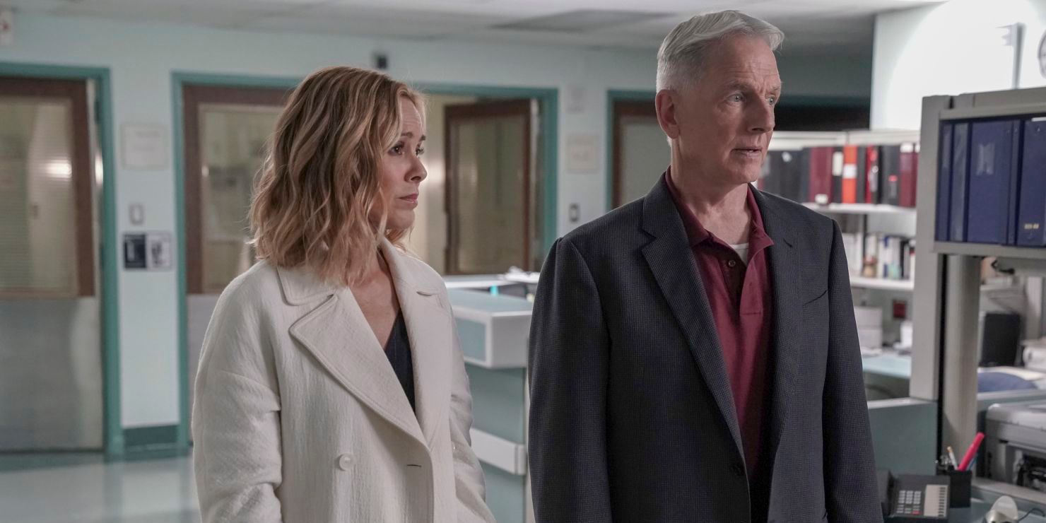 Jacqueline Sloane and Leroy Gibbs in NCIS lab