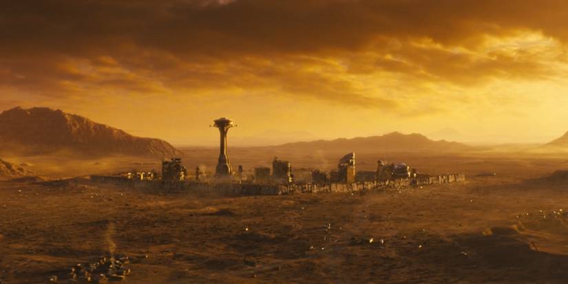 The landscape of New Vegas from Fallout season 1's ending
