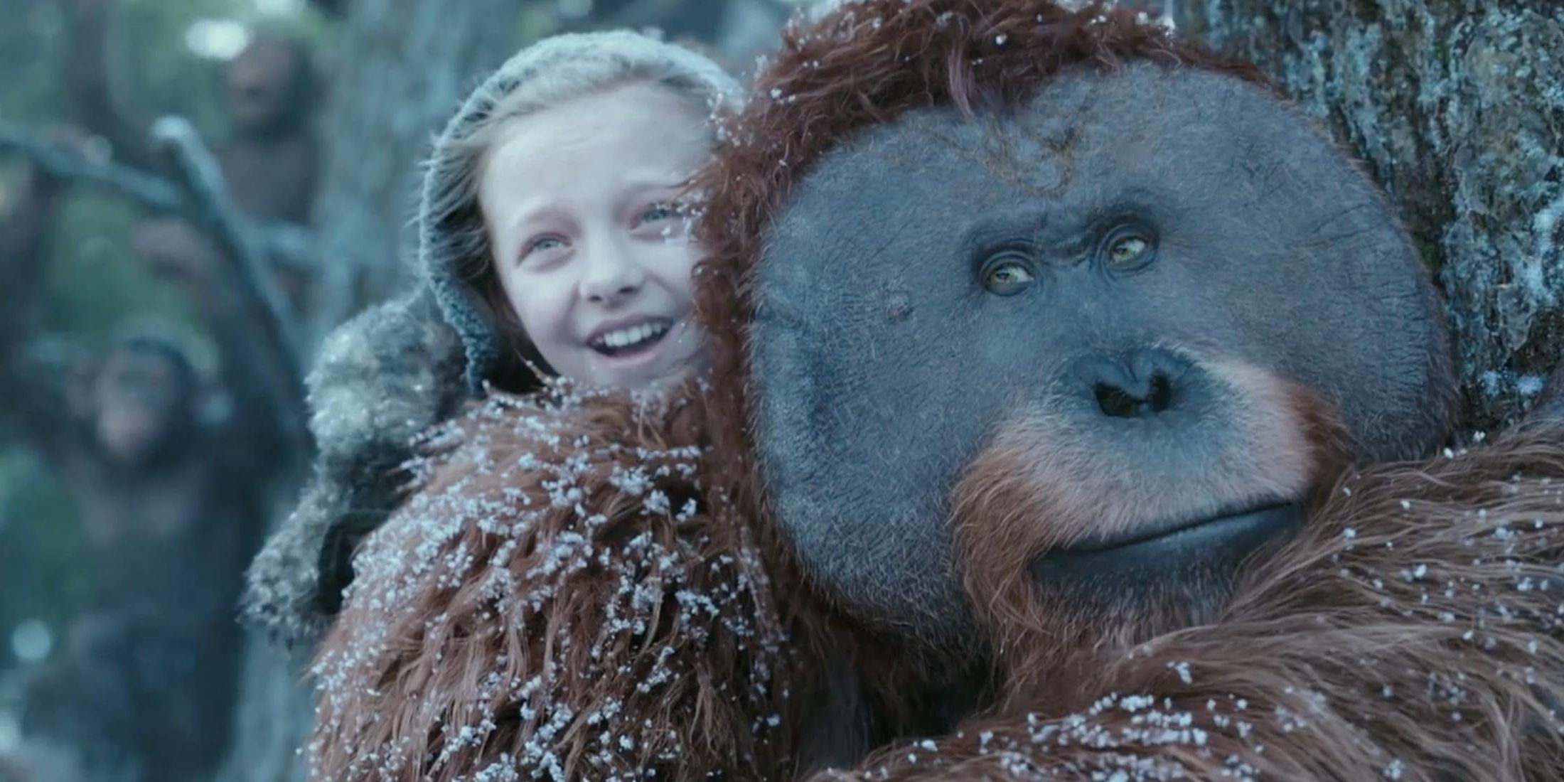 Nova and Maurice in War for the Planet of the Apes