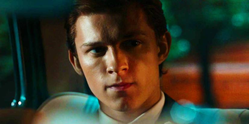 Peter Parker ouvindo Adrian Toomes no carro em Homem-Aranha: De Volta ao Lar