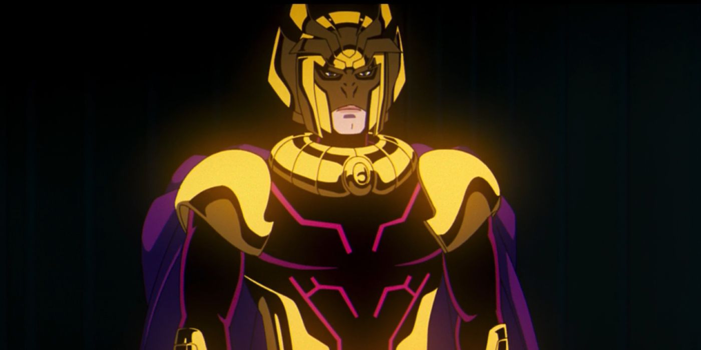 Professor X stands in full Shi'ar armor in X-Men '97