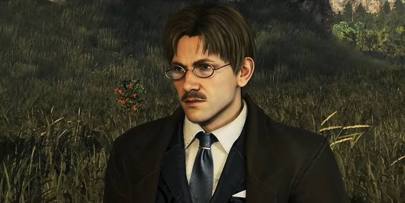 A still of Ernest Satow wearing a suit in Rise of the Ronin