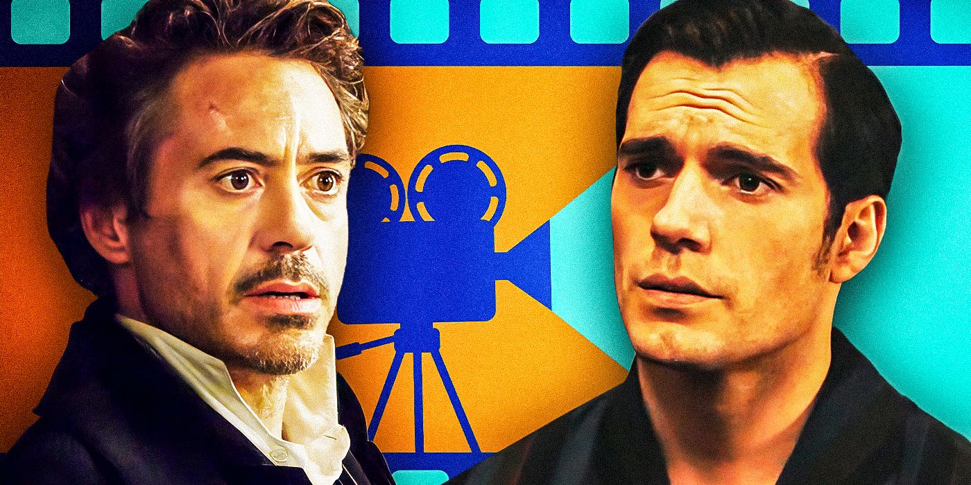 Robert Downey Jr. de Sherlock Holmes y Henry Cavill de El hombre del TÍO