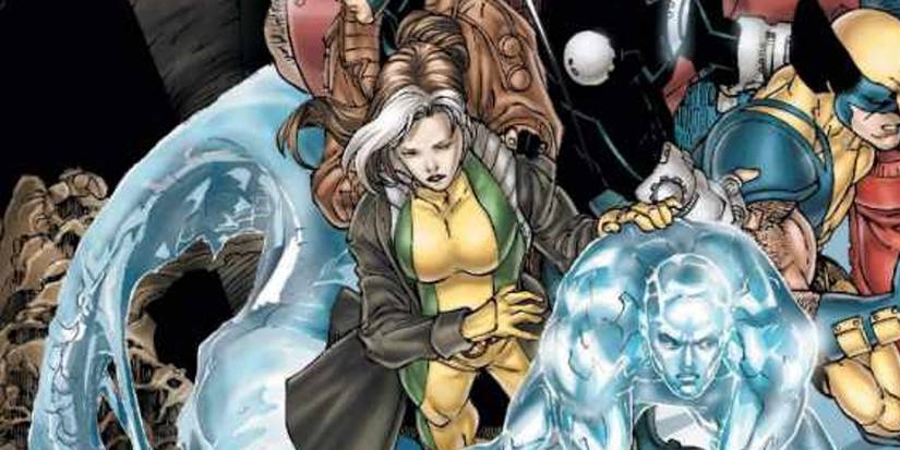 Rogue in green and yellow suit with long coat