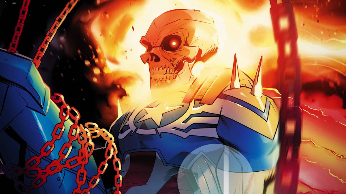 Sam Wilson Ghost Rider Captain America Takes A Hellish New Form as Ghost Rider in Marvel Art