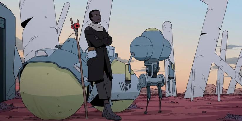 Cena da série Scavengers Reign