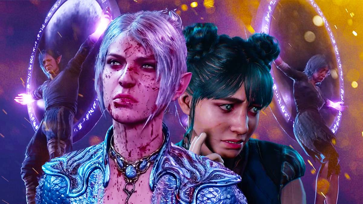 Shadowheart with young Shadowheart and Shadowheart’s Parents In Baldur’s Gate 3