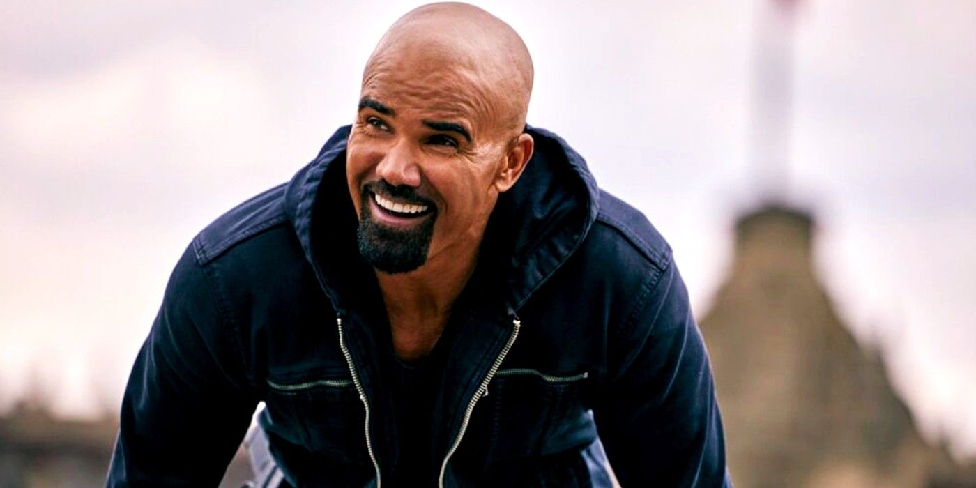 Shemar Moore as Hondo wearing a black jacket and smiling in SWAT season 7