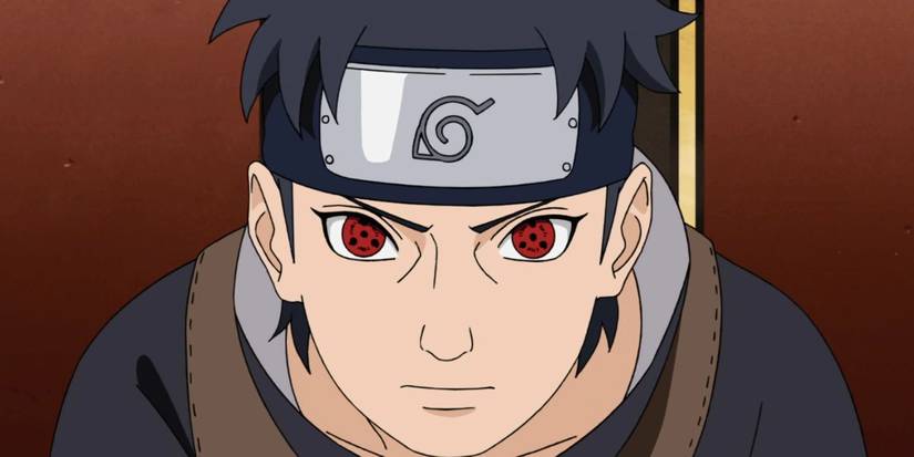 Shisui Uchiha-Close up of his face in both pharingan