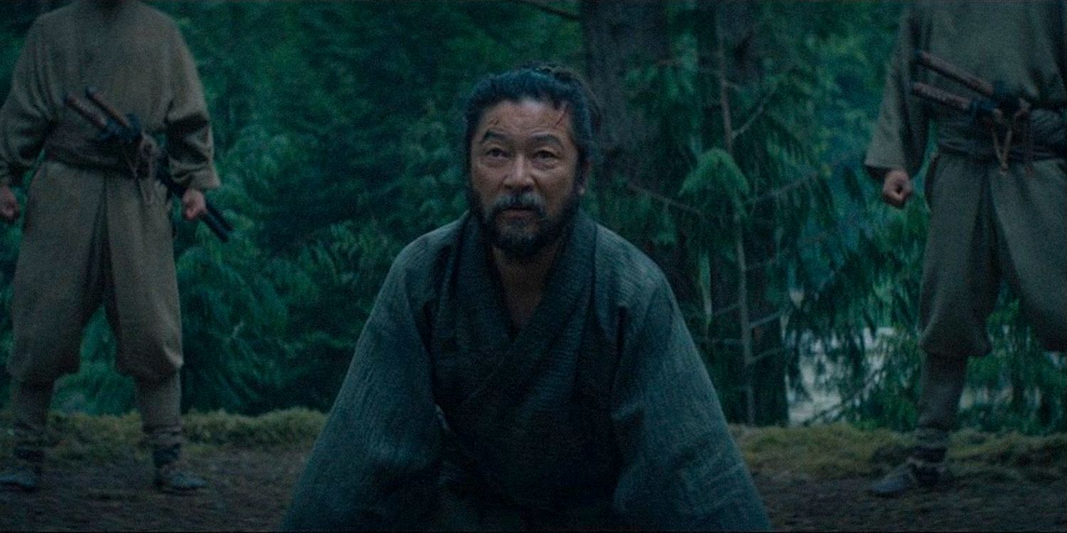 Yabushige kneels down and begs for forgivenes in Shogun season 1 ep 10 (FINALE)