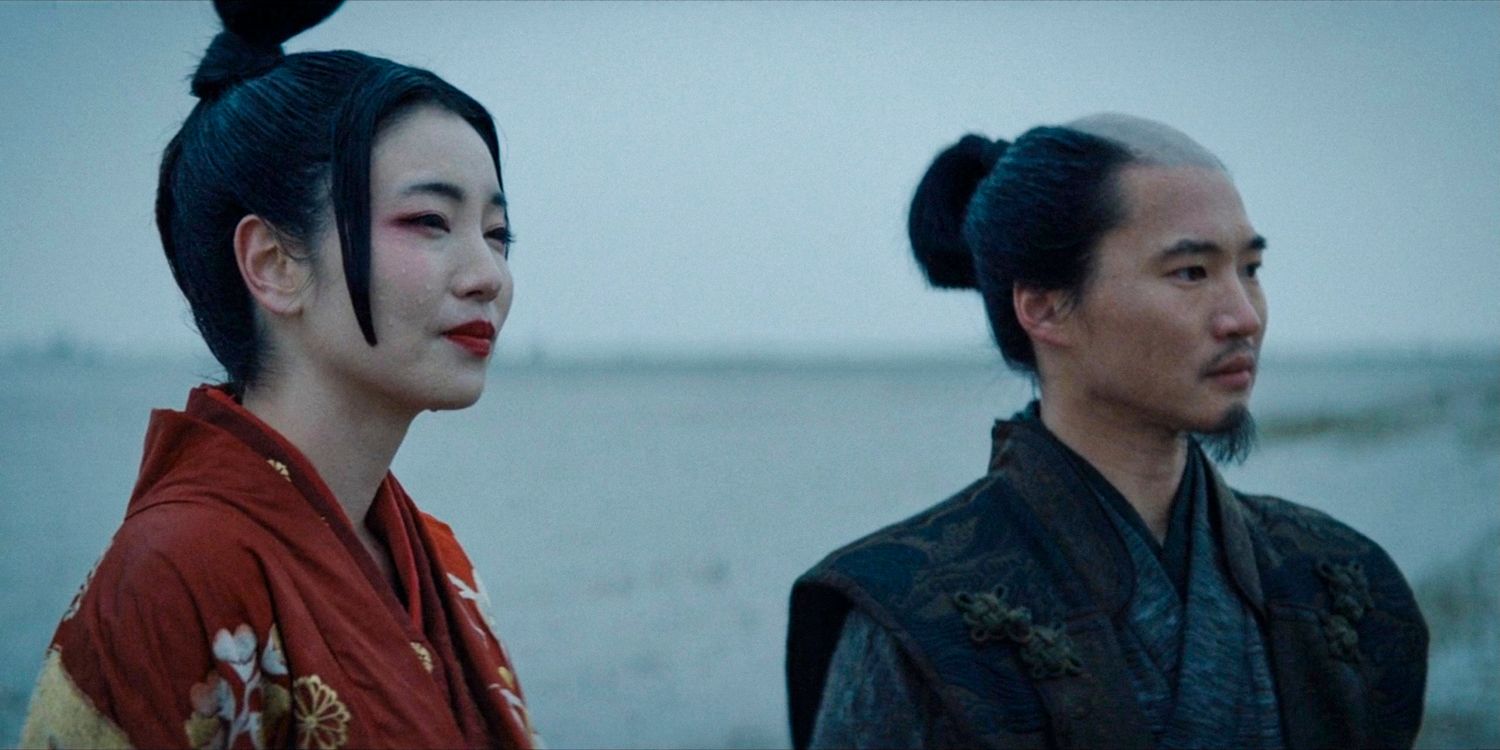 Kiku and Omi contemplate the landscape in Shogun season 1 ep 8