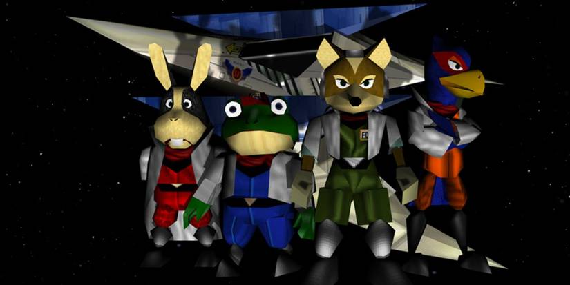 10 Biggest Nintendo Leaks From This Week 7 Star Fox characters standing in a row in Star Fox 64.
