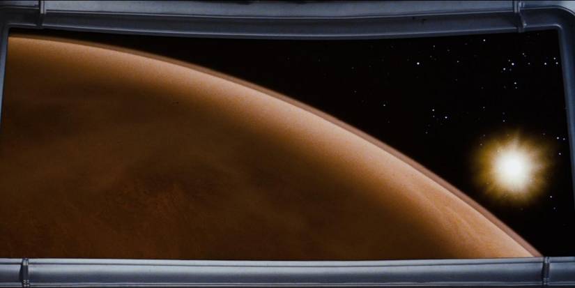 A planet and a sun in Star Trek II: The Wrath of Khan