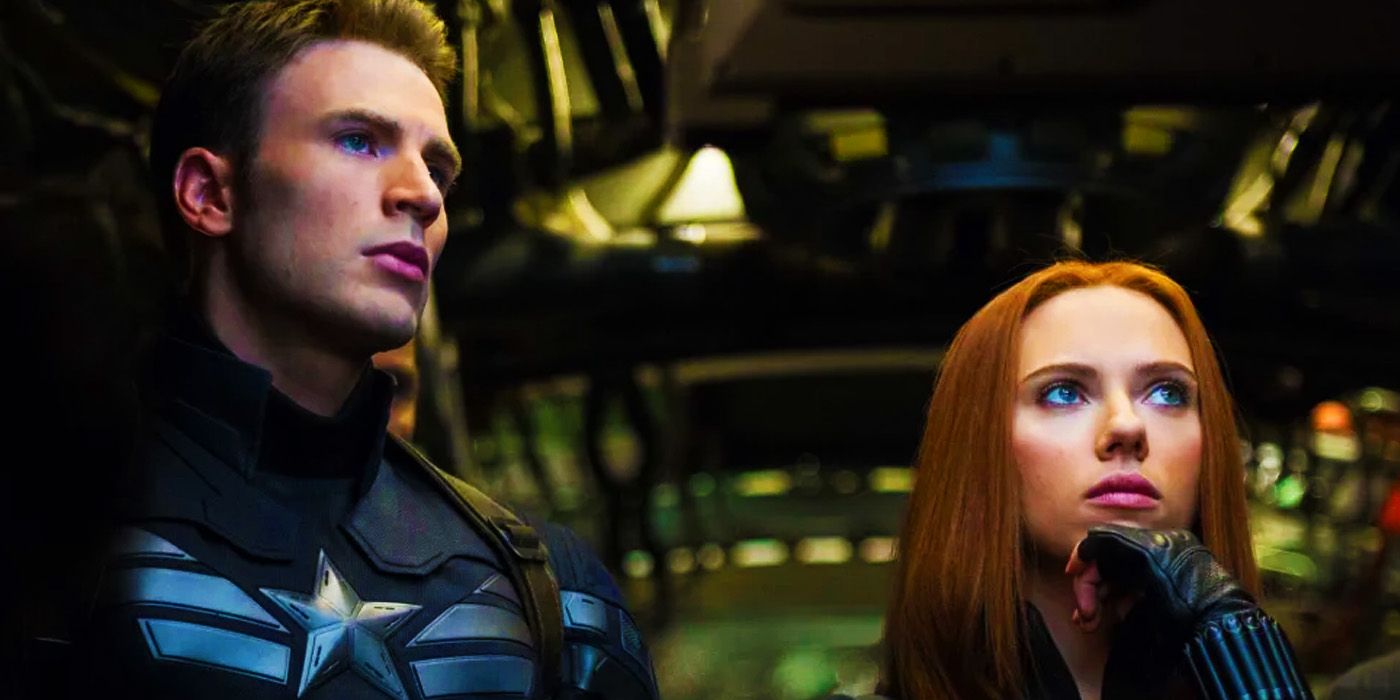 Steve Rogers and Natasha Romanoff investigating the Lemurian Star in Captain America The Winter Soldier