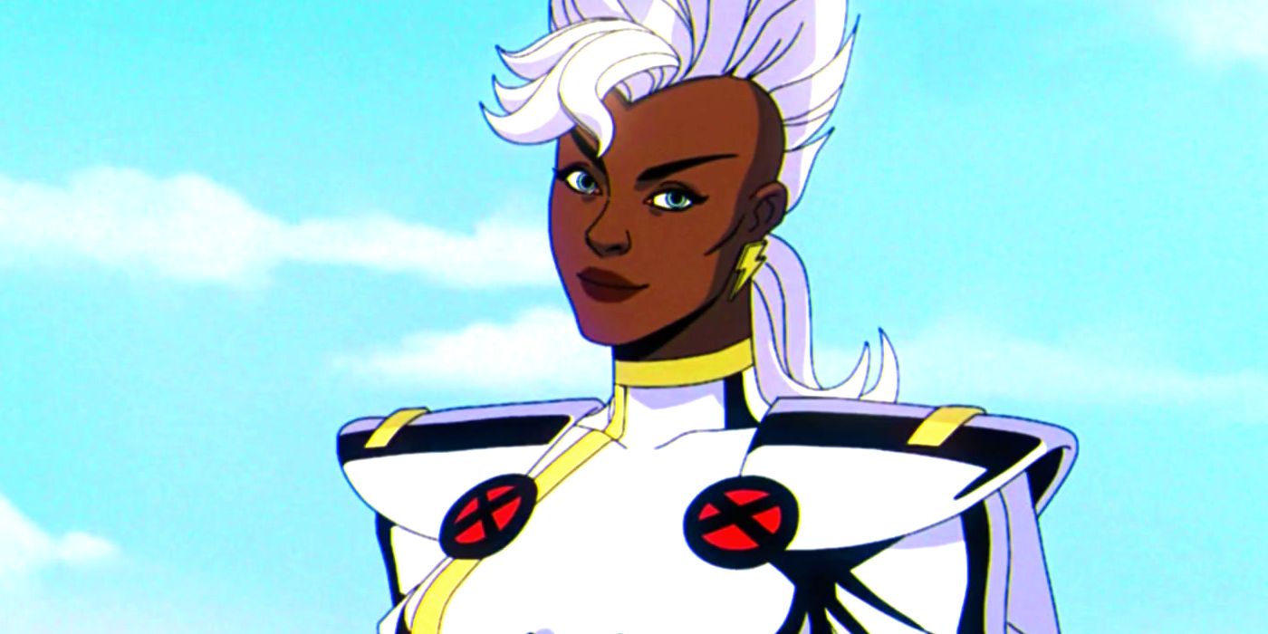 Storm tilting her head and smirking in X-Men '97