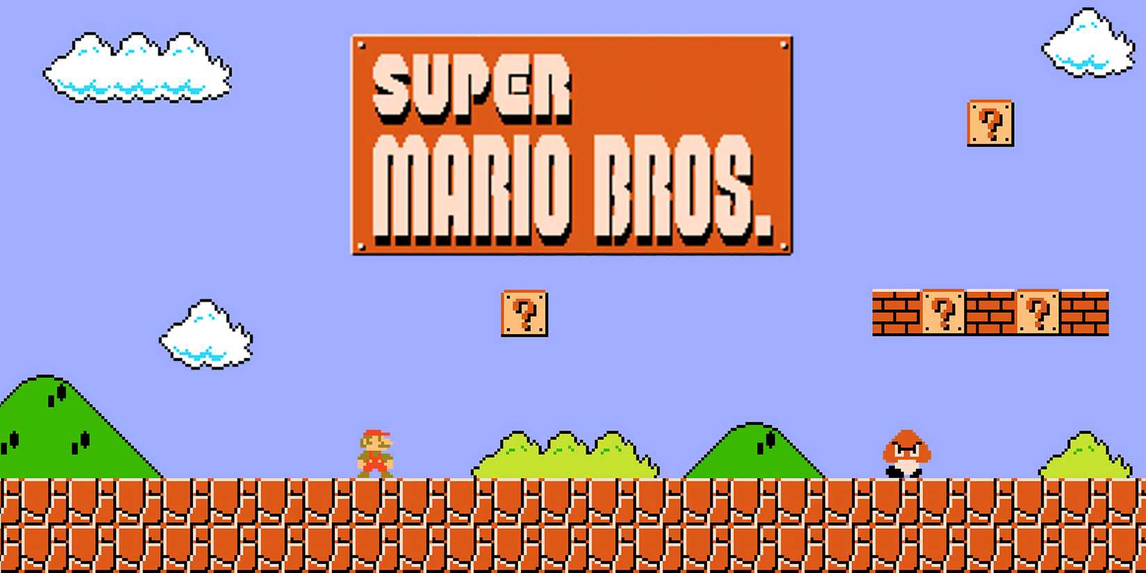 Super Mario Bros 1985 Title Screen
