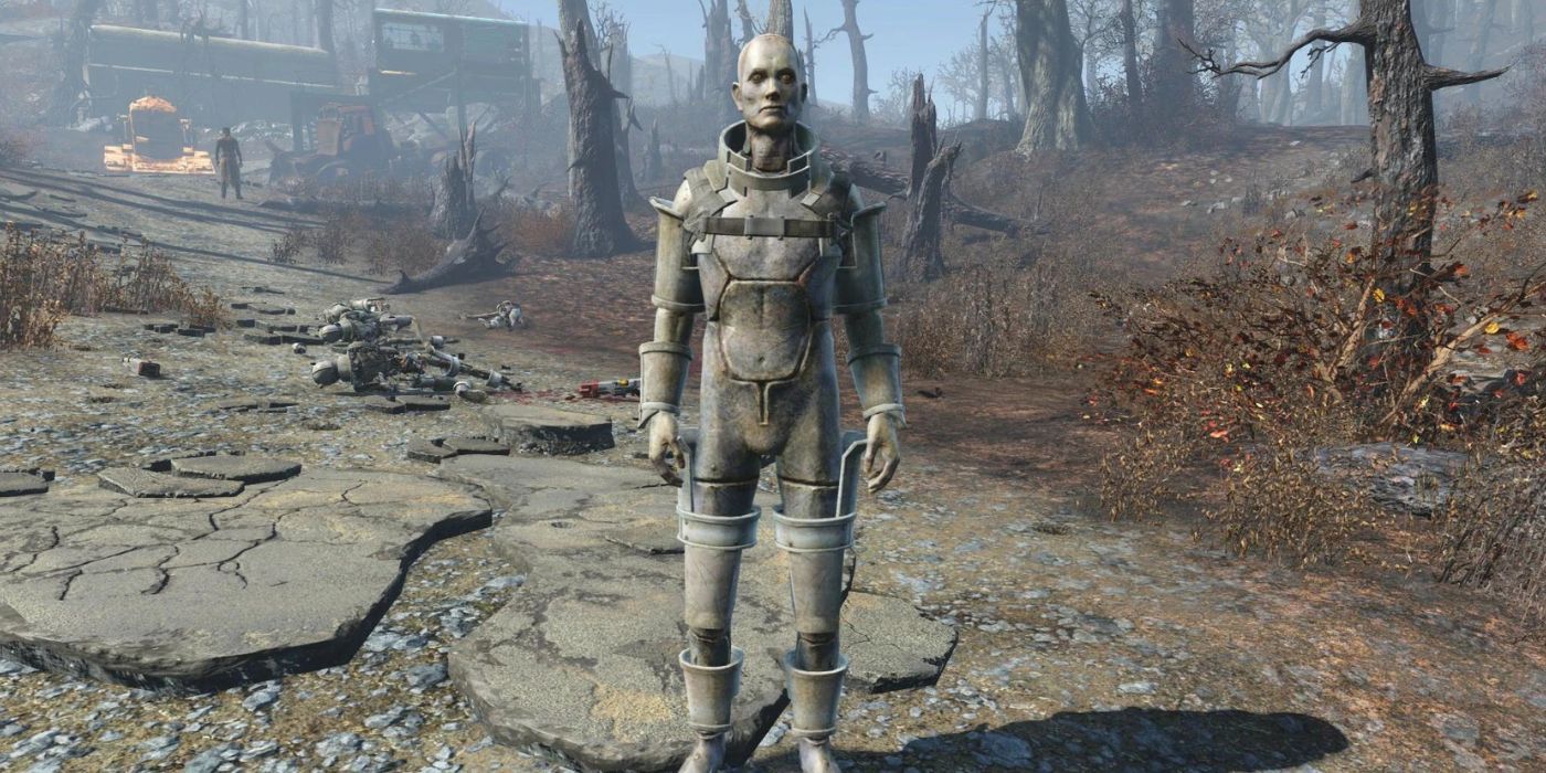 Synth standing in the pathway in Fallout 4