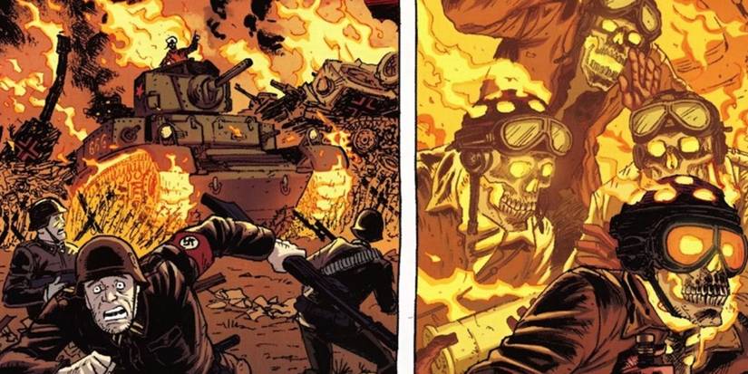 Tank 666 também conhecido como Ghost Riders que lutaram na Segunda Guerra Mundial.