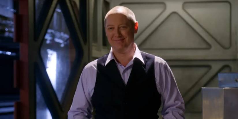James Spader as Red Reddington smiling in The Blacklist Pilot