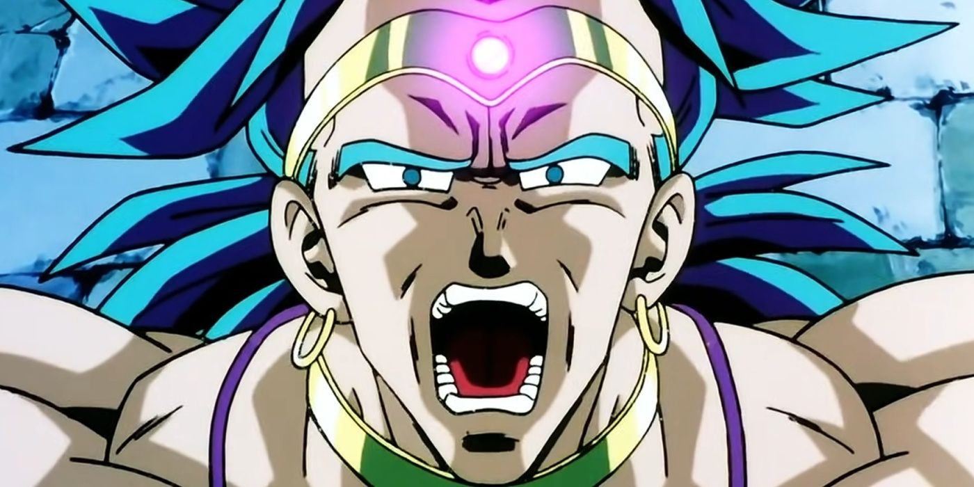 Broly dos filmes da Toei ficando furioso