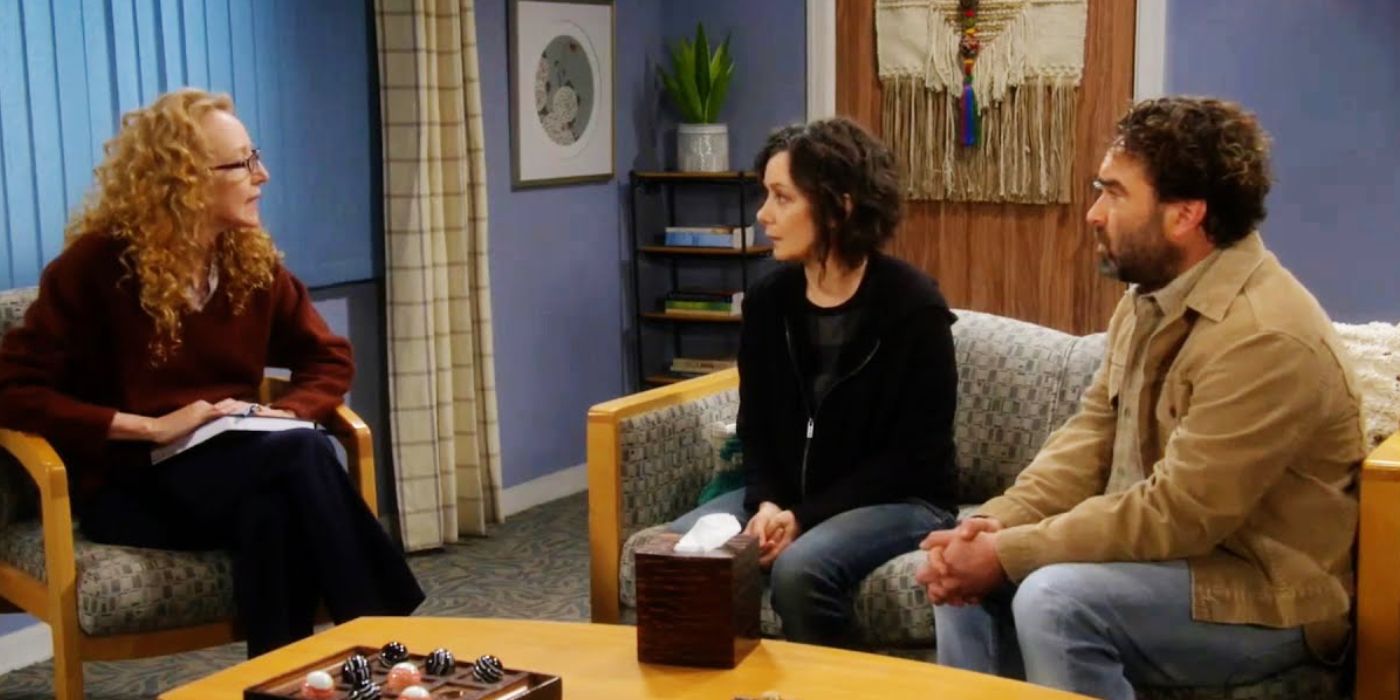 Darlene and David at couples counselling in The Conners season 2 episode 