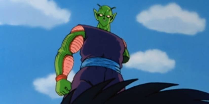 Piccolo contemplant Raditz vaincu
