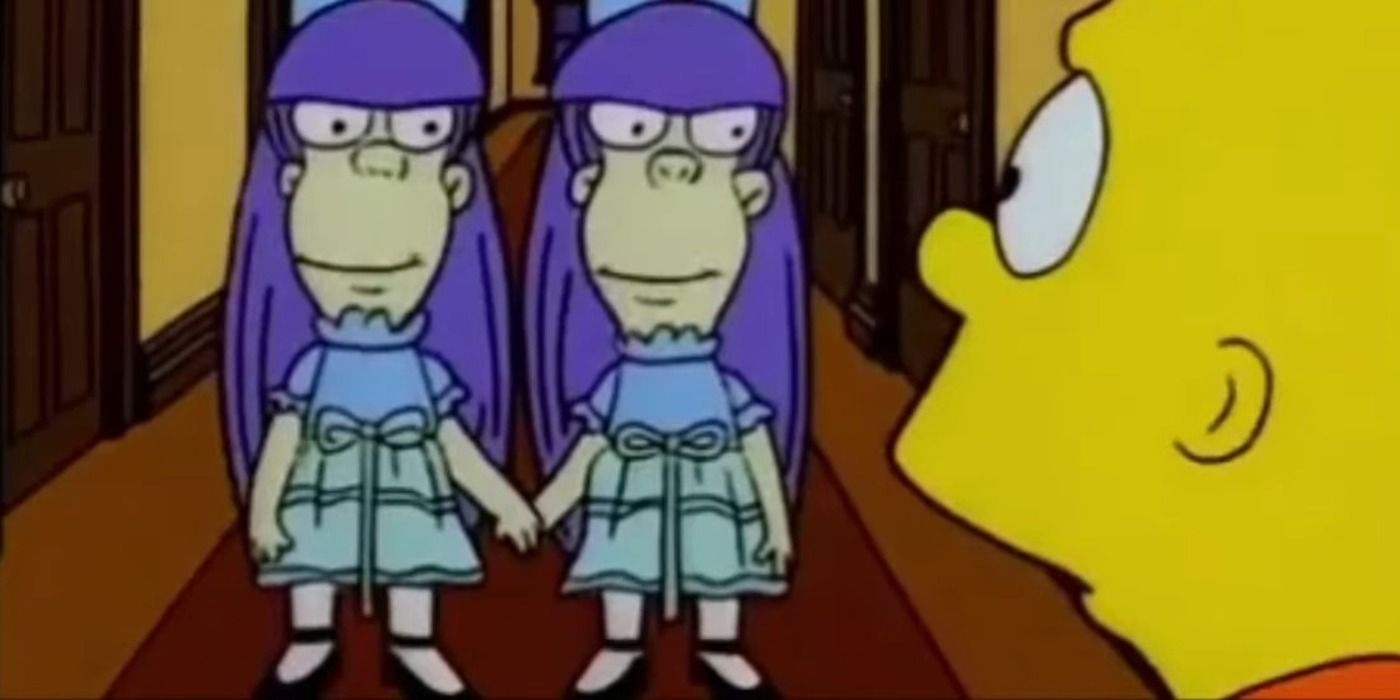vs-youtube-whichistheevilone-sherriandterricompilation-thesimpsons-2-15-1 The Shining's Twins Explained & Why The Movie Changed The Grady Sisters