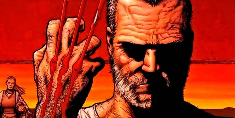 Wolverine brandishing his claws from Old Man Logan.