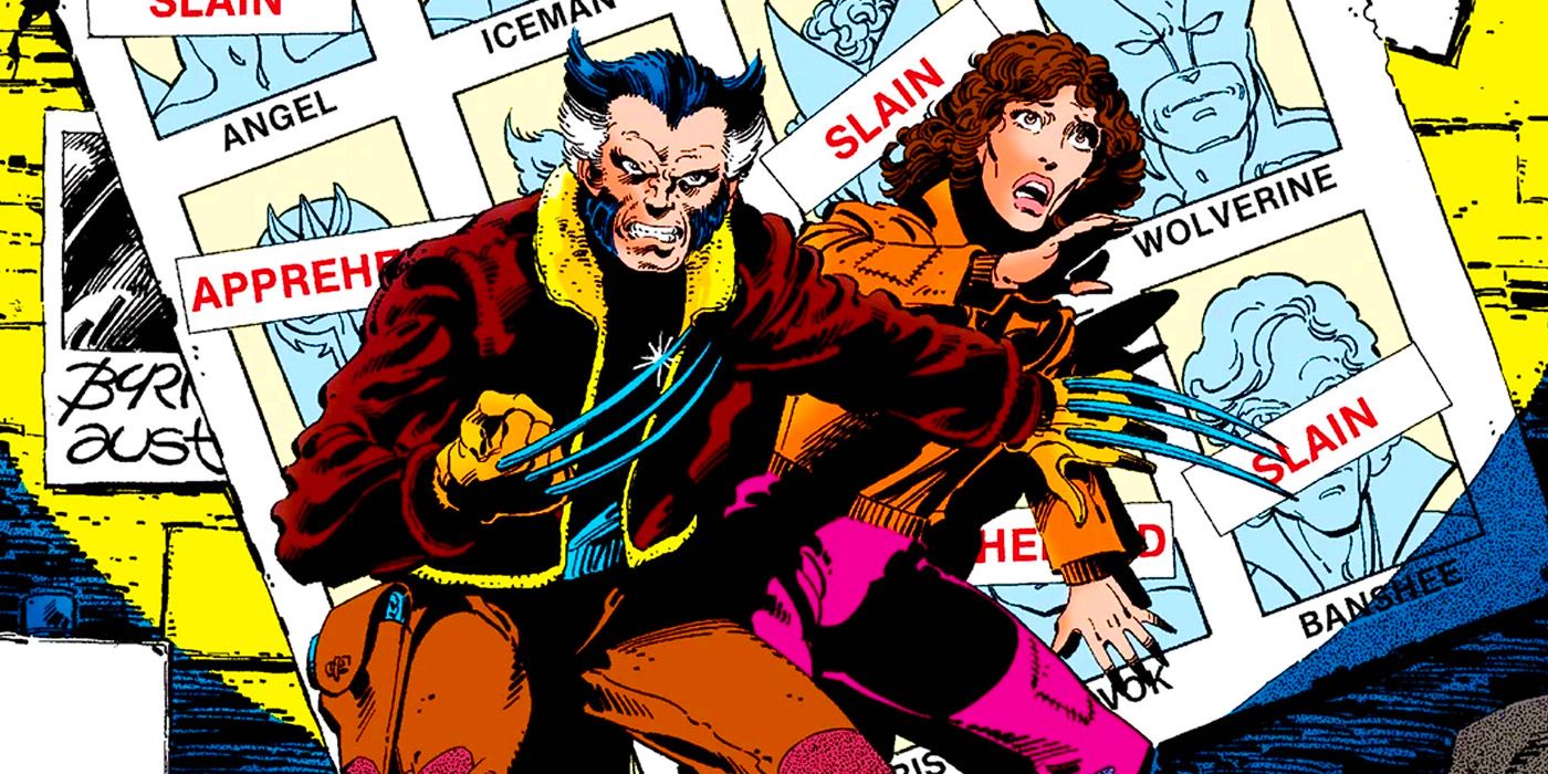 Wolverine in fuga nel fumetto Days of Future Past