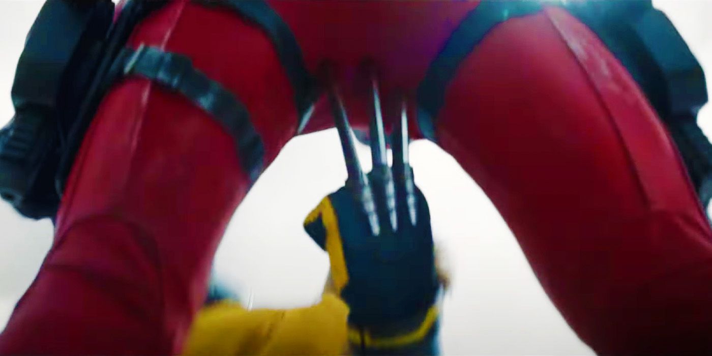 Wolverine stabbing Deadpool in Deadpool & Wolverine's official trailer